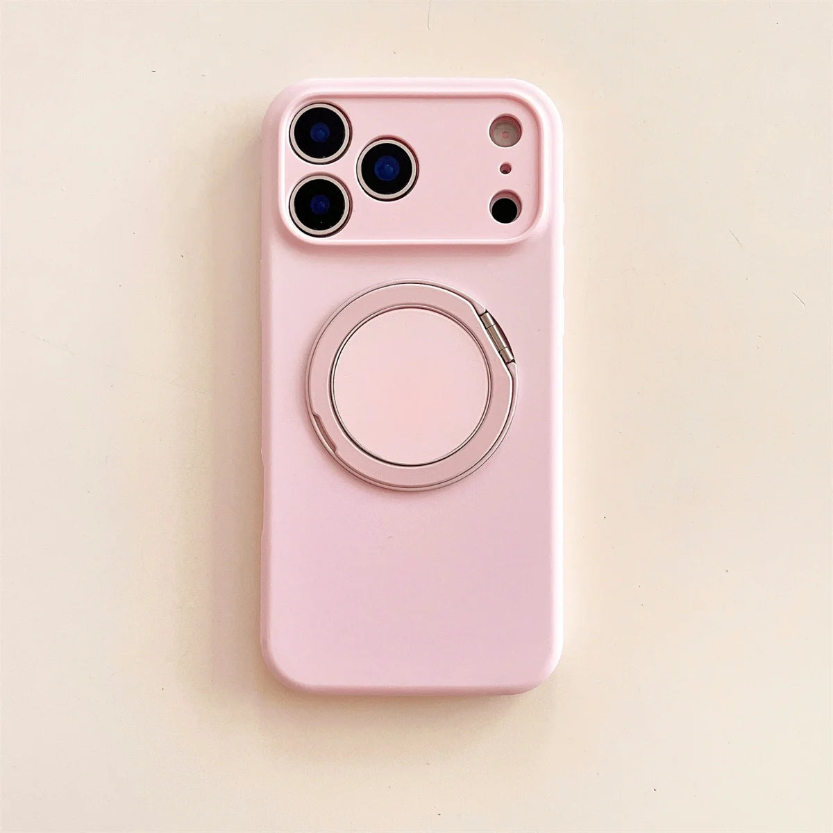 360 Rotate Bracket for Magsafe Magnetic Phone Case for IPhone 17 Air 16 15 14  Pro Max Stand Silicone Soft Protective Cover