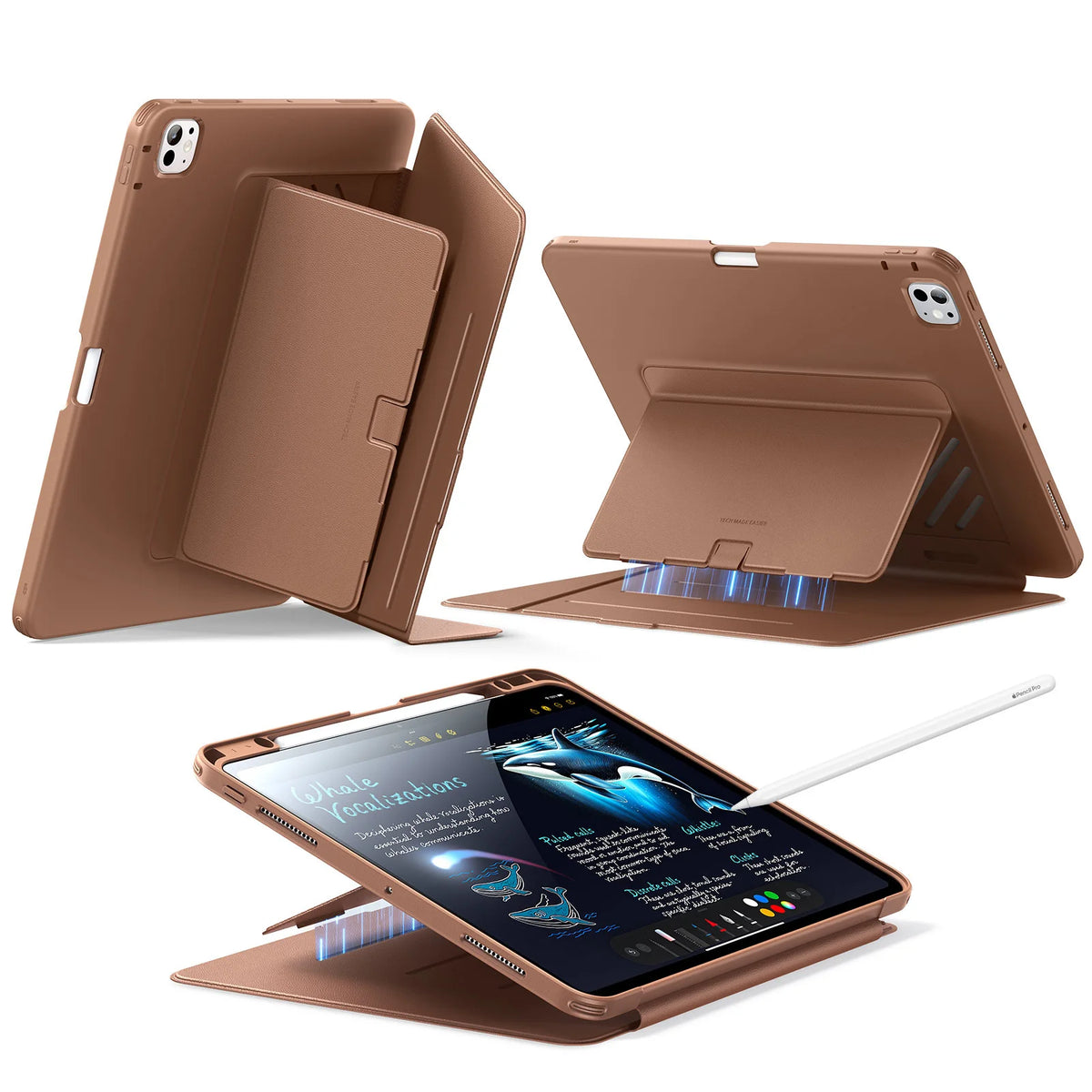 ESR for iPad Pro 13 Inch Case (M5/M4) 2025/2024 Ultra-Stable Magnetic Vertical Stand Cover
