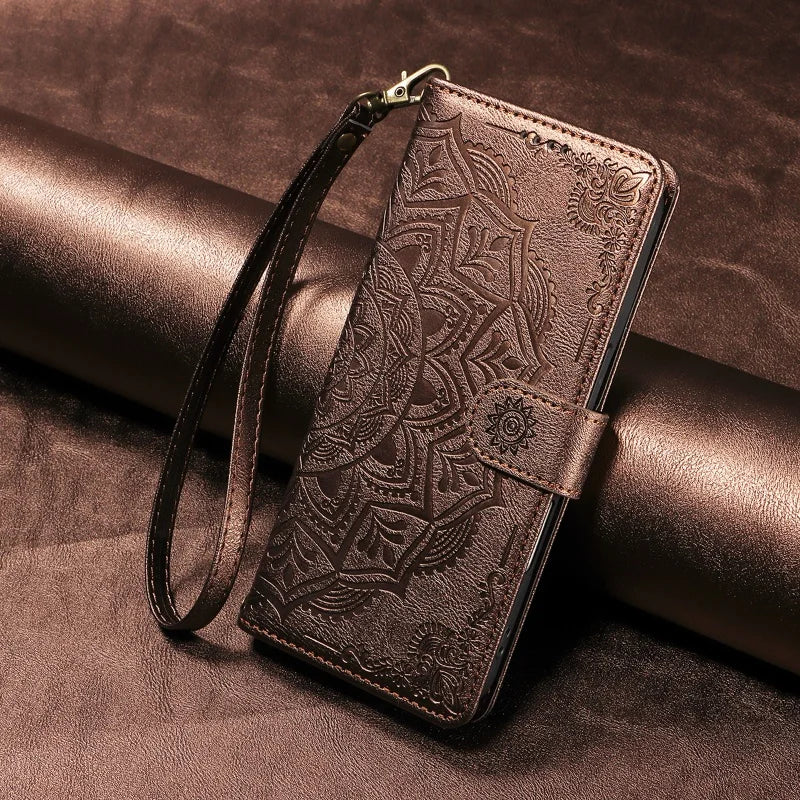 Luxury PU Leather Flip Case For Samsung Galaxy S20 FE S21 S22 S23 S24 S25 S26 Ultra S7 Edge S8 S9 S10 Plus Wallet Phone Cover