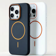 Ultrathin Hit Color For MagSafe Phone Case for iPhone 17 16 15 Pro Max 14 13 12 Magnetic Wireless Charger Matte Hard PC Cover