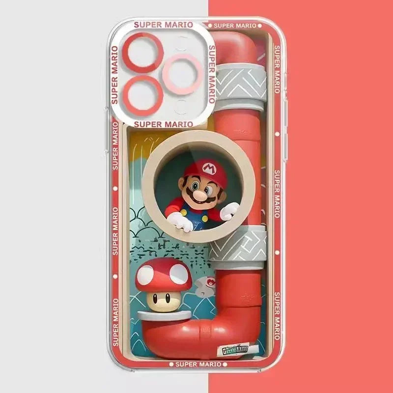 Building Blocks M-Marios Case For Samsung Galaxy S24 S23 S22 Ultra S21 S20 FE Note 20 10 Plus A15 A25 A35 A55 TPU Silicone Cover