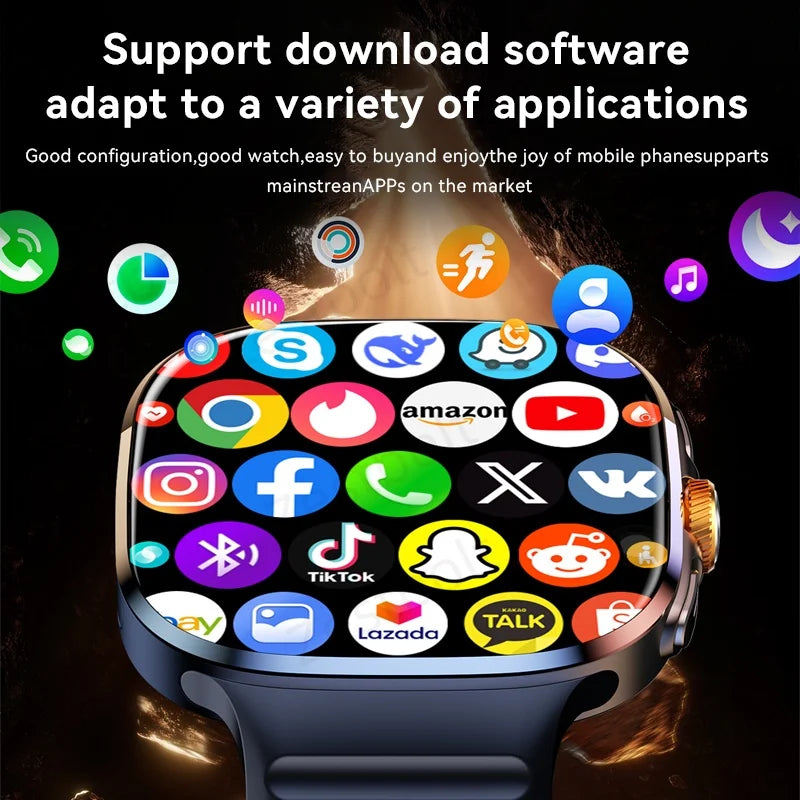 M99 4G 5G Full Netcom Smartwatch 2.4 inch Amoled Screen insert Sim Card GPS WIFI 190° Rotating Camera Game Android Smart Watch