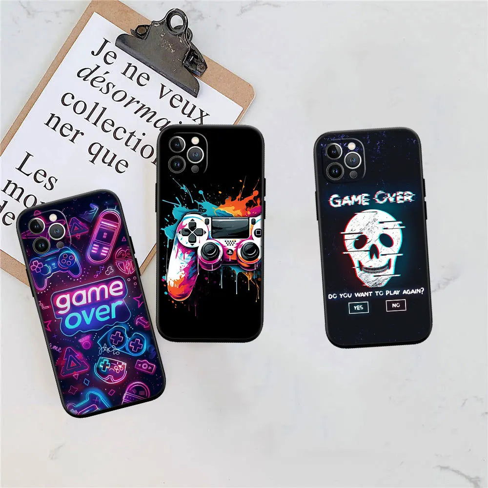 IX16 Game Over New Luxury Phone Case for iPhone SE X XS XR 16E 11 Pro Max 8 7 6 6s Plus