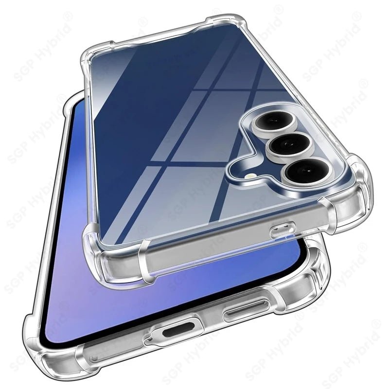 Shockproof Clear Silicone Soft Case For Samsung Galaxy S25 FE 5G Back Cover Shell On SamsungS25FE GalaxyS25FE Ultra-Thin S25FE