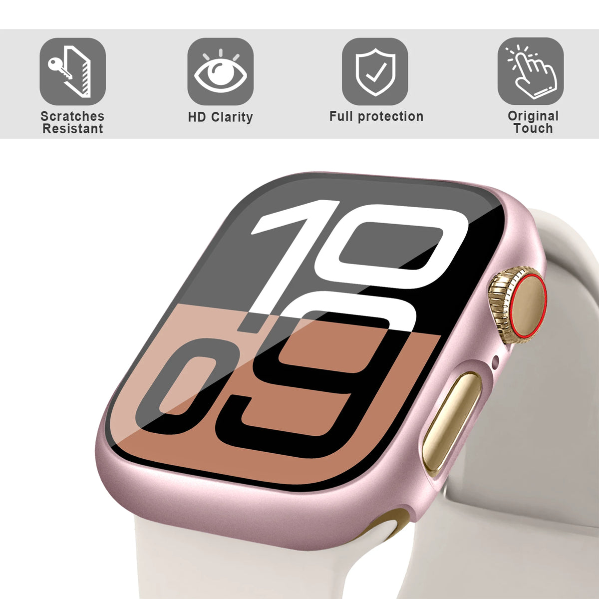 Cover For Apple Watch Case 12 11 10 46mm 42mm Accessories Screen Protector Tempered Glass PC Bumper iWatch Series 11 Protective