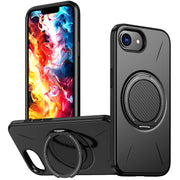 360° Rotating Magnetic Stand Holder Phone Case for iPhone 17E 16E Magsafe Shockproof Bracket Covers Funda