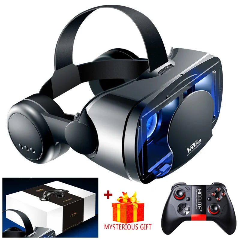 VRG Pro 3D Virtual Reality VR Glasses Devices Headset Viar Goggles Helmet Lenses Smart For Phone Smartphones Viewer Cell Devices