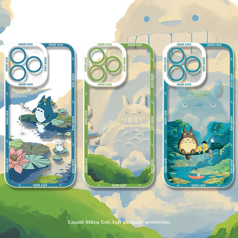 Phone Case For Samsung S26 S25 S24 S23 S22 S21 S20 FE Note20 Note10 Plus Ultra Lite Edge T-Totoros 5G Clear Soft TPU Cover