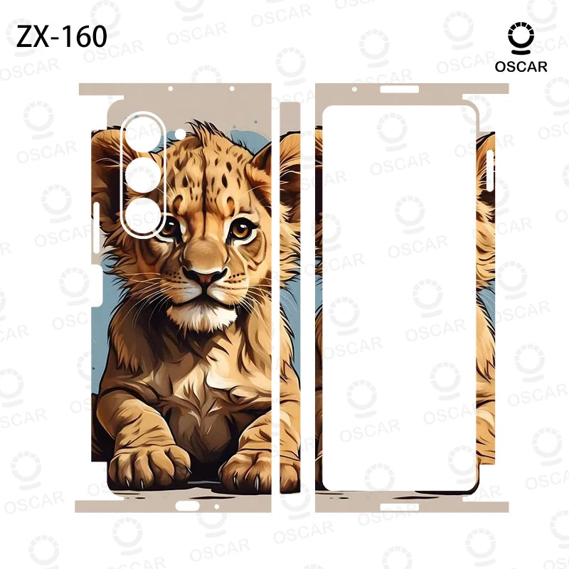 Colorful Anti-Scratch Stickers For Samsung Galaxy Z Fold 8 Ultra 8 7 6 5 Protective Decal Skin Cover Back Film
