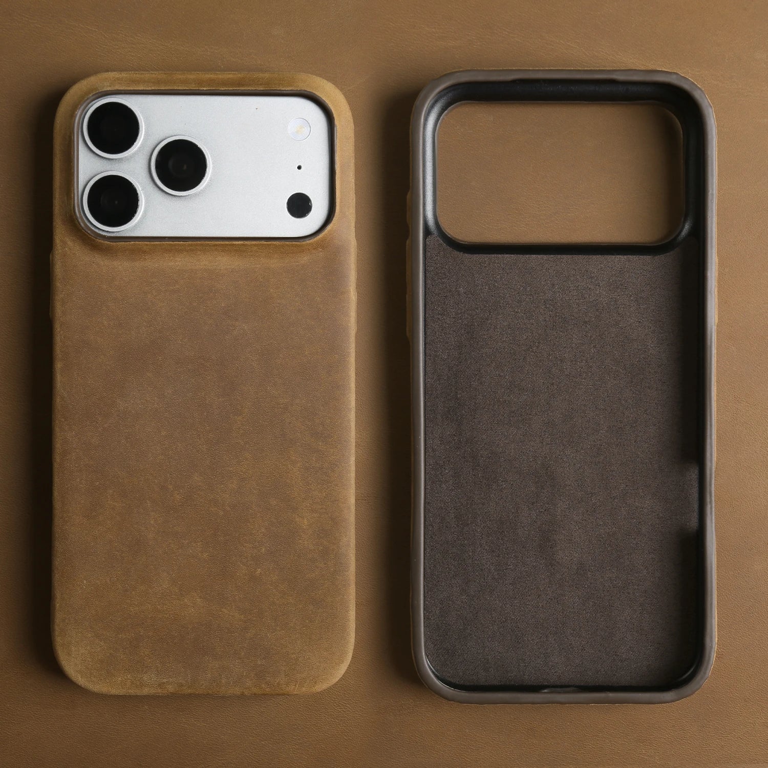 Crazy Horse Pattern Genuine Leather Case For iphone 17 Pro Max Air 16e 16 15 14 Plus 13 12 Mini 11 XR XS Max 7 8 Back Cover Case