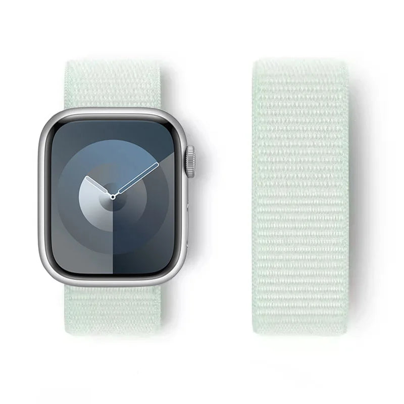 Nylon loop Correa For Apple Watch Bands 45mm 44mm 46mm 40mm 49mm 41mm 42mm Bracelet iWatch Series 12 11 Se 7 8 9 10 ultra 3 4