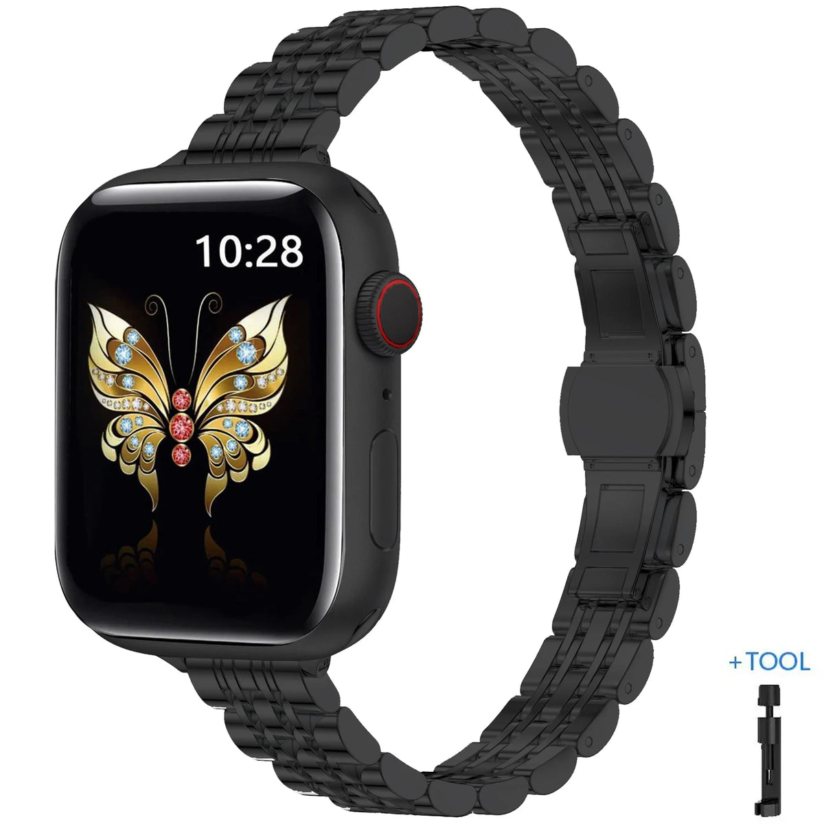 Women Slim Strap for Apple Watch Band Ultra 4 3 2 49mm 46mm 42mm 45mm 44mm Metal Wristband for IWatch Series 12 11 10 9 8 7 6 SE