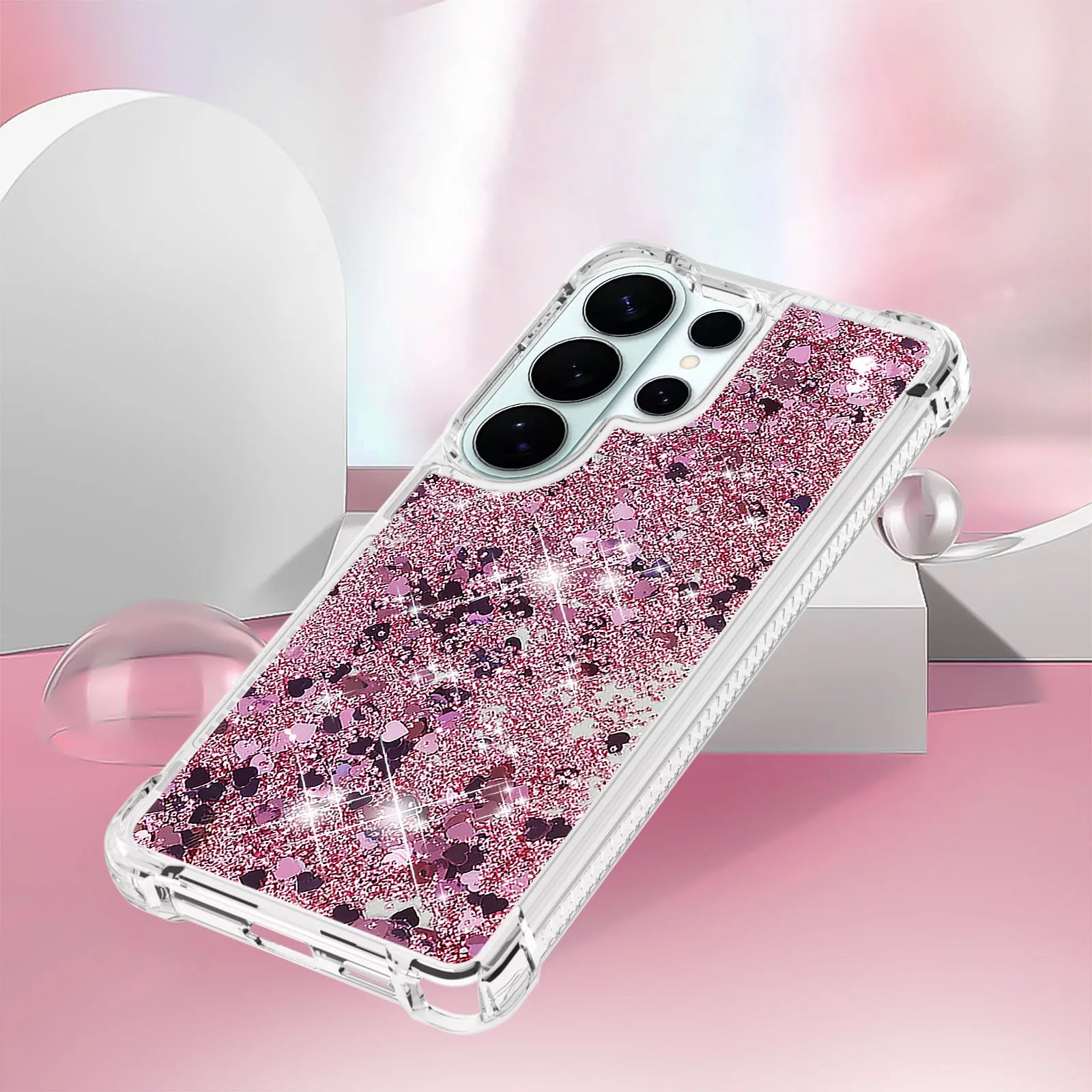 Clear Shockproof Bling Glitter Liquid Quicksand Case For Samsung Galaxy S26 S25 Edge S24 S23 S22 S21 S20 Ultra Plus FE Cover