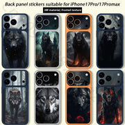 The Wolf For iPhone 17 pro Max /17 pro Full Cover Decal Skin Wrap 3D Colorful Rear Protective Sticker Film