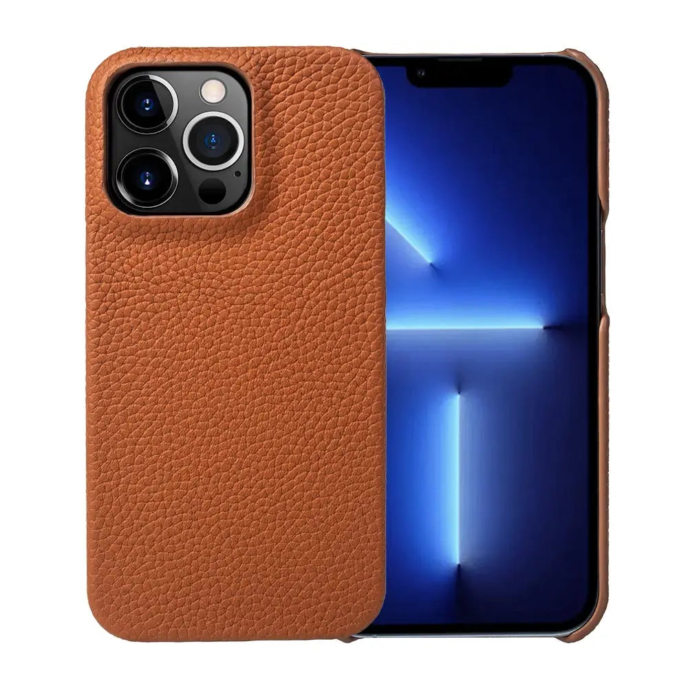 For iphone 14 Pro Max Case Luxury Genuine Leather Cover Business Phone Cases Back Cover For iphone 13 15Pro 11 12 XR XSMax Coque