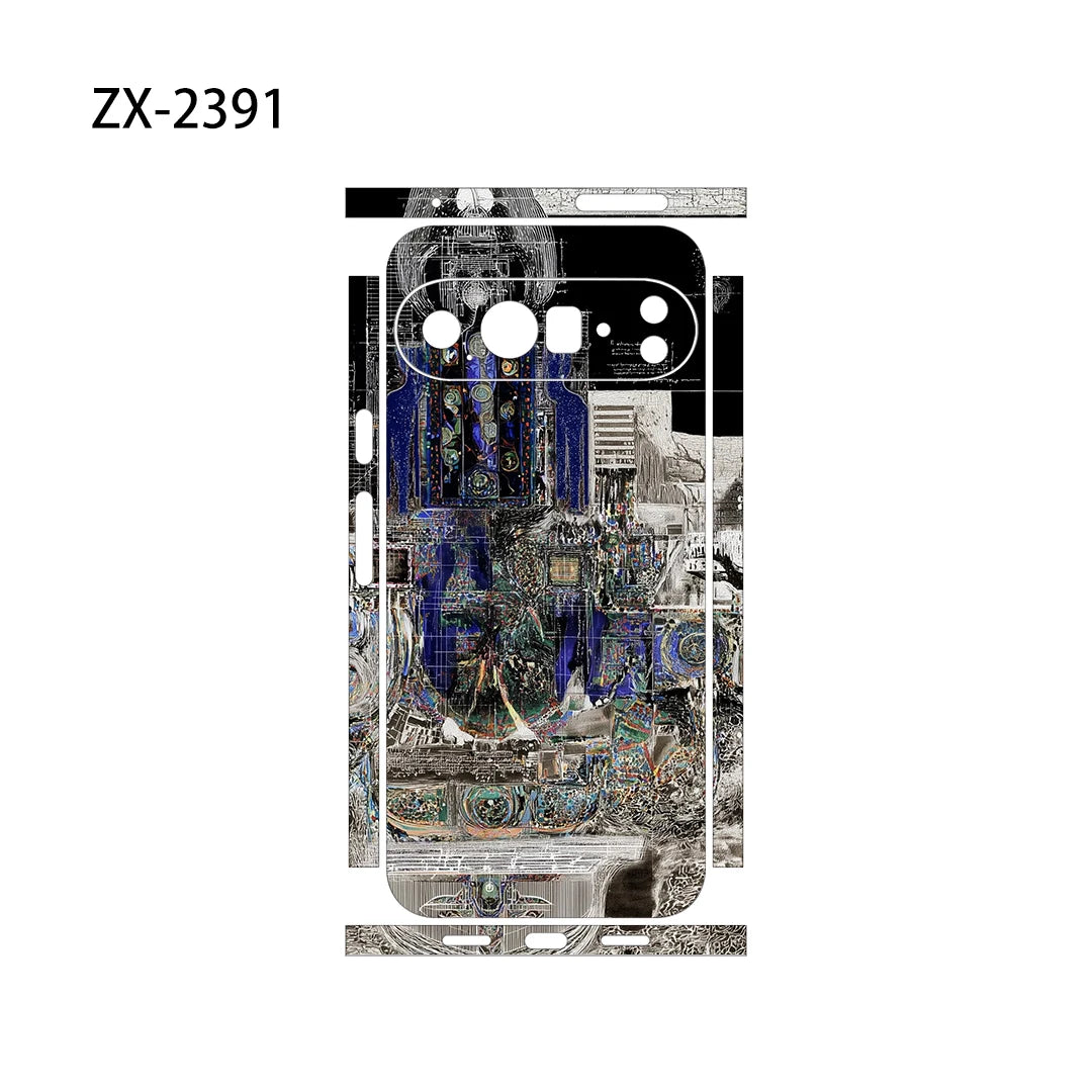 OSCARSKIN Z Decal Skin Wrap for Google Pixel 10 9 8 7 Pro 6 6A Back Screen Protector Film Cover Case Macaroon Wrap Sticker