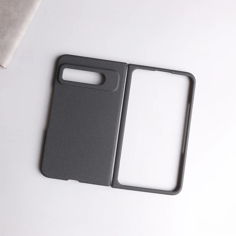 Sandstone Matte Hard PC Flip Phone Case For Google Pixel Fold Ultra Thin Anti-fall Non-slip Full Protect Bumper For Pixel Fold