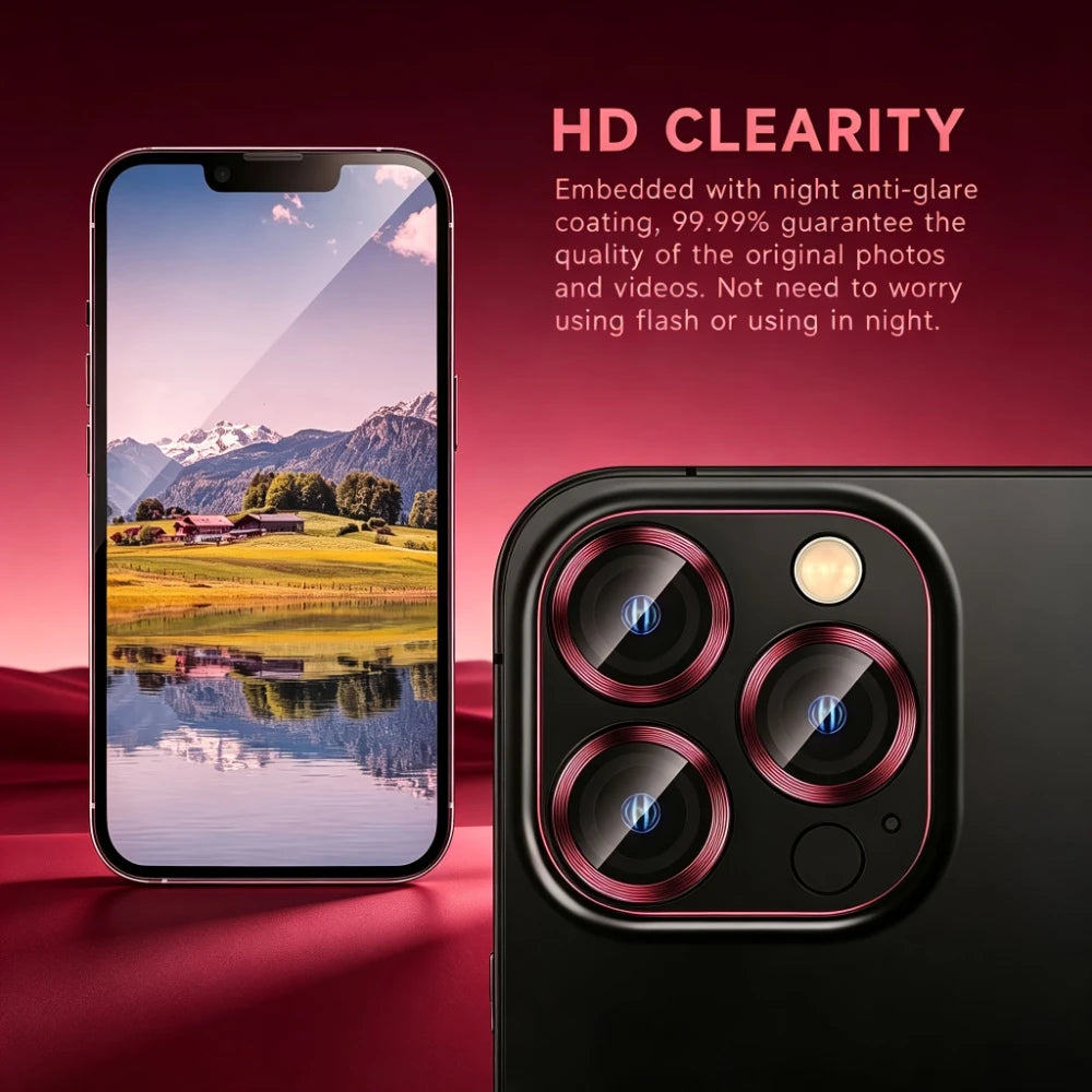 NNBILI 10pcs CD Pattern Eagle Eye Camera Lens Protector Film for iPhone 18 Pro,18 Pro Max 17 Pro Max HD Separate Lens Protector