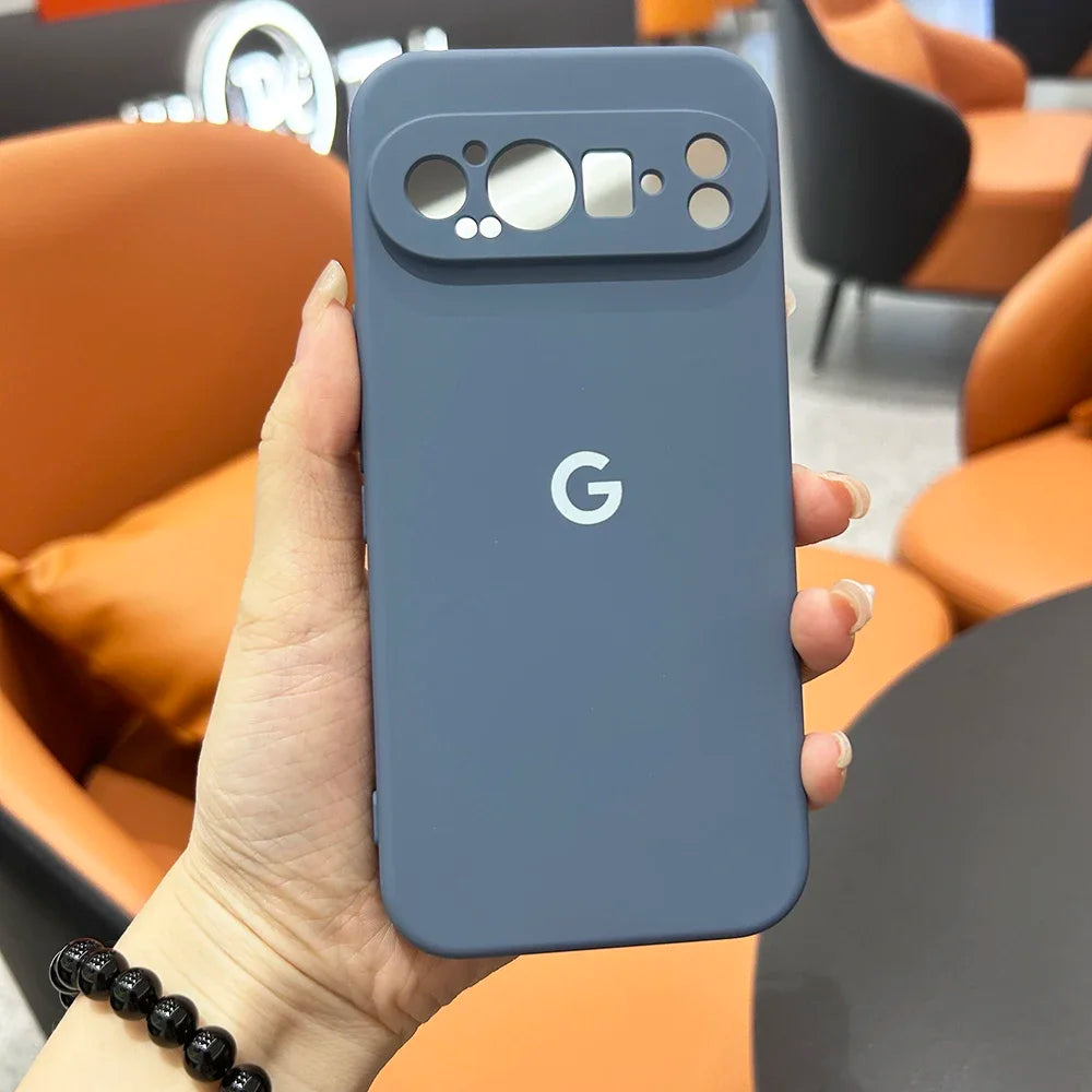 For Google Pixel 10 9 9a 8 8Pro 8a 7 7Pro 7a Case Liquid Silicone Cover for Pixel 9ProXL 6 6Pro 6a 5 5a Shockproof Plain Cover