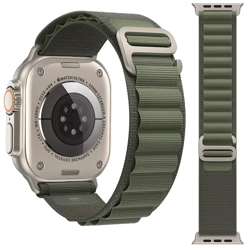 Alpine Loop Strap for Apple Watch Band Ultra 3 2 49mm 46mm 45mm 44mm 41mm 46mm 42mm Bracelet iWatch Series 11 10 9 8 7 6 5 SE 3