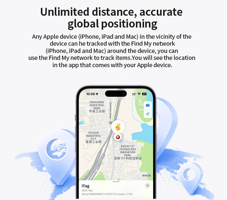 4/3/2/1 Pack Beyond Bluetooth Range Tracking Locator Anti-Lose Tracker for Apple Find My Voice Find Luggage Key For iOS iPhone