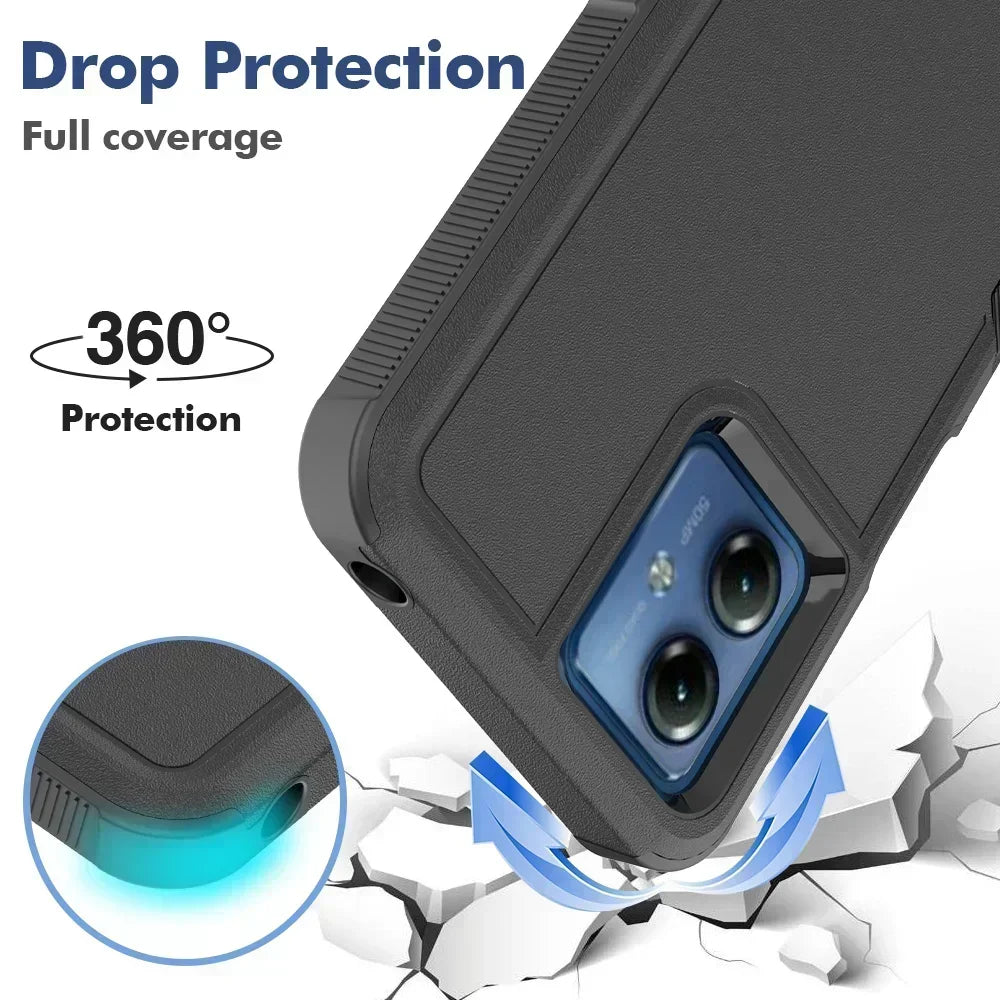 Rugged Armor Shockproof Phone Case For Motorola Moto G Stylus 5G 2025 Power 5G 2025 Play 2024 2023 PC+TPU Protection Back Cover