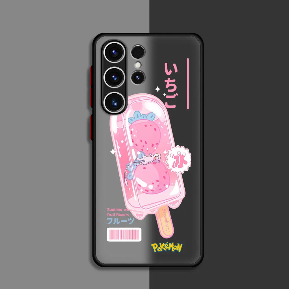 Pokemon Gengar Matte Case For Samsung Galaxy S22 S23 S20 S21 FE S10 S9 Plus S24 S24Ultra Capa Note 20 Ultra 10 Lite Phone Fundas
