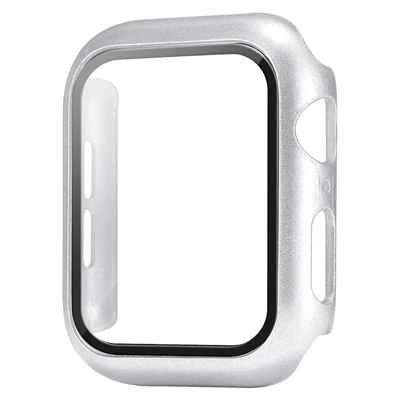 Tempered Glass Screen Protector Case Cover For Apple Watch Series 9 Ultra 8 7 6 5 4 3 2 1 SE 49MM 45MM 41MM 40MM 44MM 42MM 49 MM