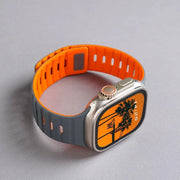 Magnetic Silicone Strap For Apple Watch Bands 45mm 44mm 42mm 46mm 49mm Bracelet correa IWatch Series 10 SE 9 8 7 6 Ultra 2 3 11