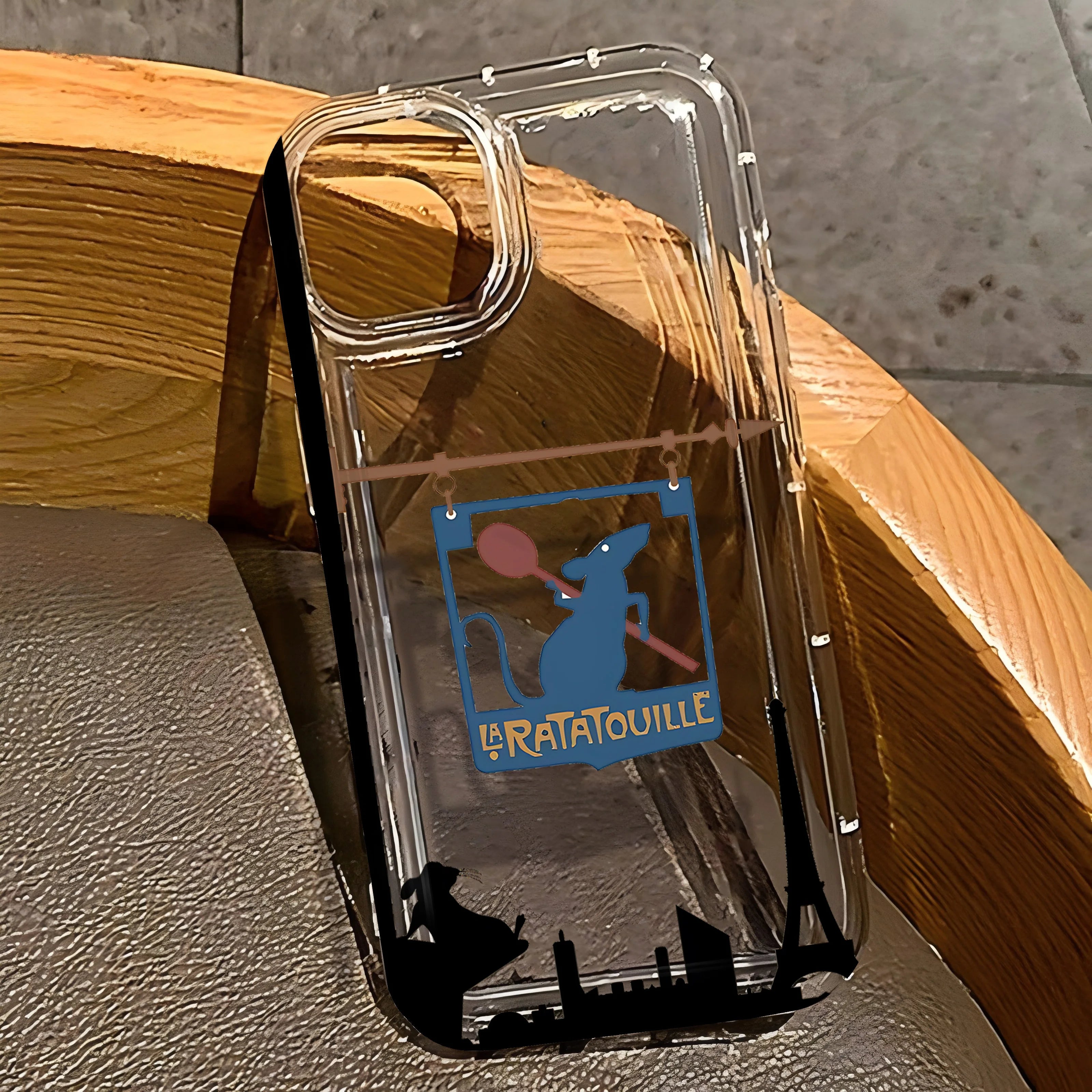Cartoon Ratatouilles Phone Case for iPhone 17 16e 16 15 14 13 12 11 Pro Max 7 8 Plus X XR XSMax Airbag Anti Fall Clear