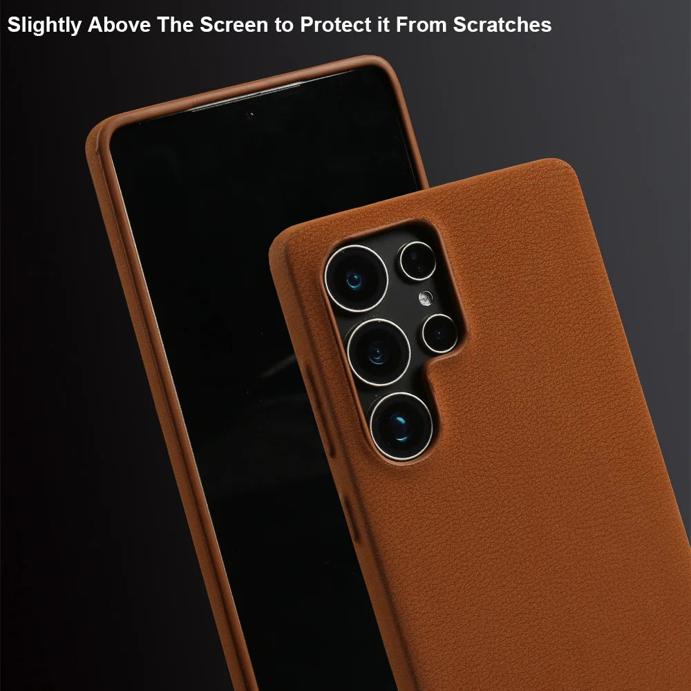 Premium Leather Case For Samsung Galaxy S26 Ultra S25 FE S24 S23 S22 S21 S20 Ultra Note 20 9 10 Plus Phone Case Back Cover Coque