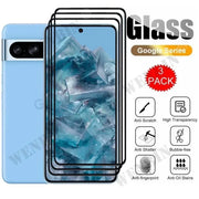 3 Pcs Tempered Glass For Google Pixel 11 10 9 8 7 6 Pro XL 7A 5A 3 XL Curved Full Cover Screen Protector