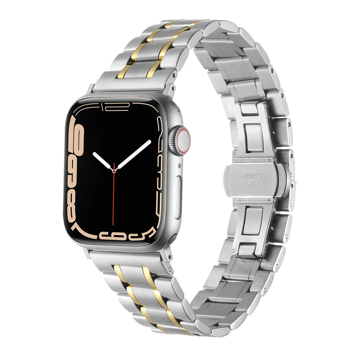 Stainless Steel Strap For Apple Watch Band Series 12/11/10/9/8/7/6/5/SE 3 Metal Bracelet For iWatch Ultra 4 49mm 45mm 44mm 46mm