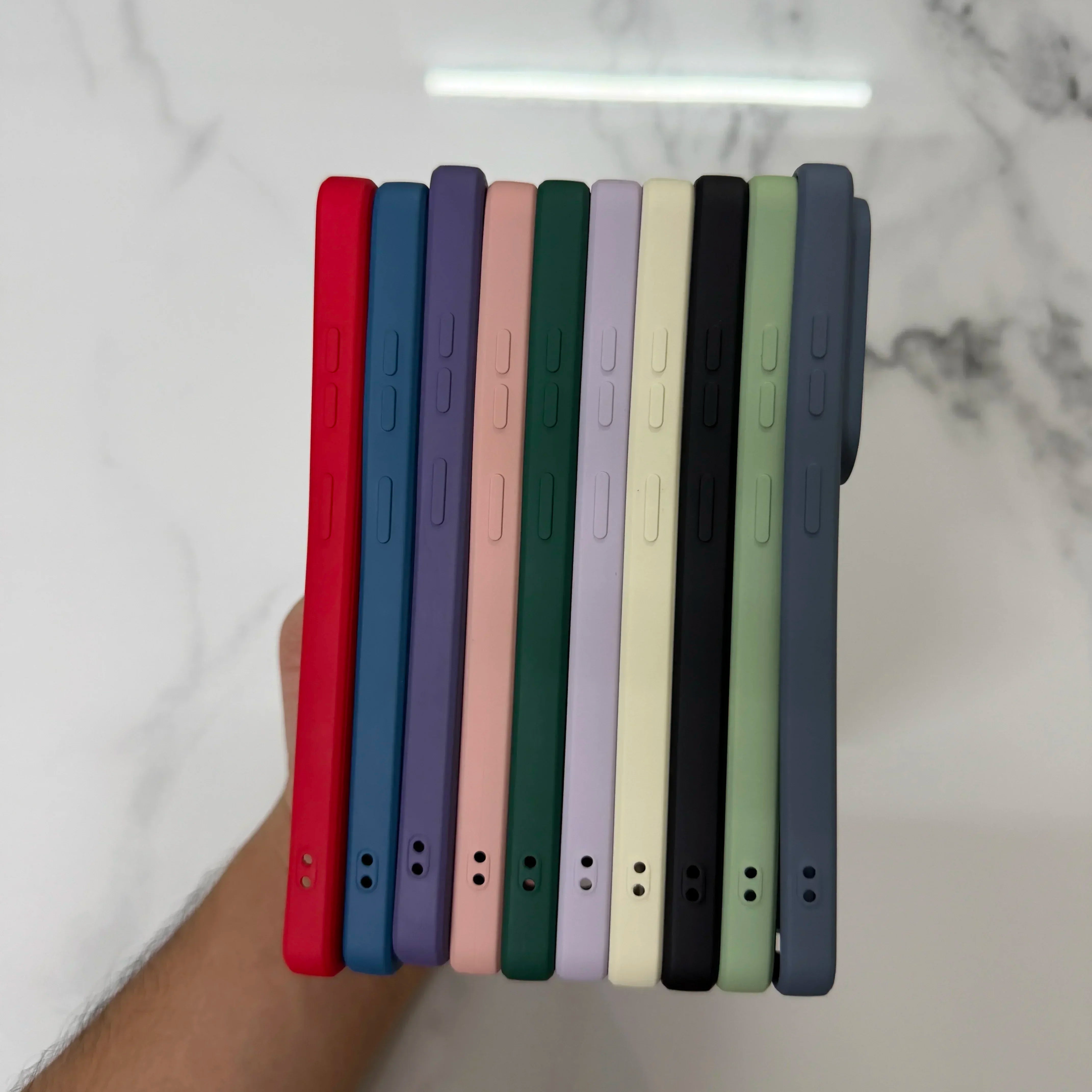 Liquid Silicone Solid Color Phone Case For Samsung Galaxy S26 S25 S24 S23 S22 S21 S20 Ultra +Plus S25 S24 S23 S21 S20 FE Case