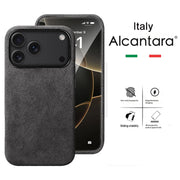 100% Italian Alcantara Magnetic Case for iPhone 17 Pro Max Air Luxury With Magsafe Cover Leather Phone Cases for iPhone 17Pro