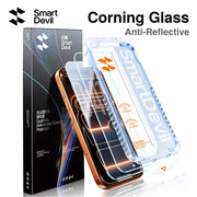 SmartDevil AR Anti-Reflection Tempered Glass Film for iPhone 17 Pro Max 16 Pro 15 14 Clear Corning Screen Protector Anti-scratch