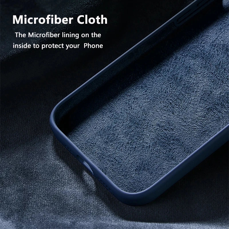 Liquid Silicone Case for IPhone 17 16 15 14 13 12 11 Pro Max Phone Style Protective With Box CoverCover