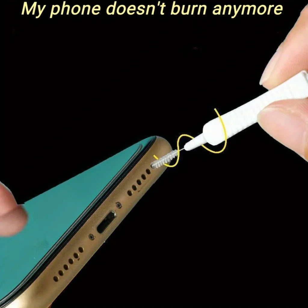14pcs Mobile Phone Charging Port Dust Plug Removal Cleaner Kit For IPhone  Samsung Universal Phone Dustproof Cleaning Brush