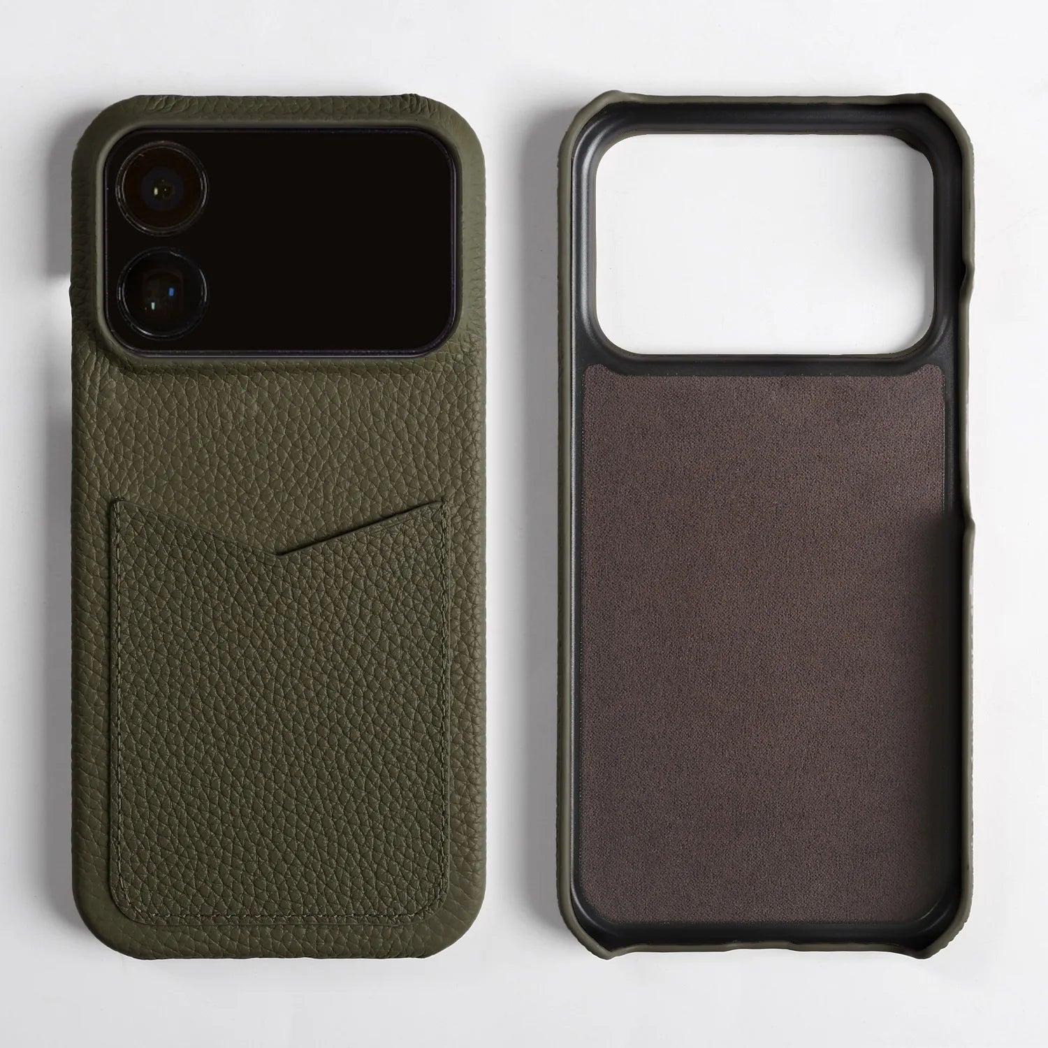 Premium Card Slot Genuine Leather Case For iphone 17 Pro Max 16 15 14 16e 17e 12 13 Mini 11 Phone Back Cover Case Coque Funda