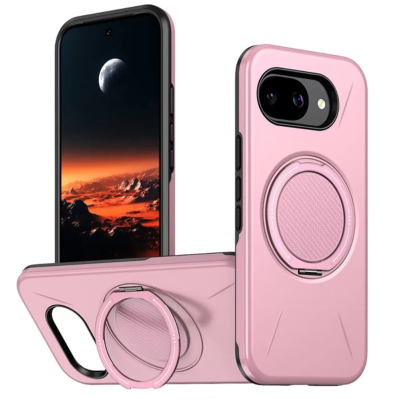 High Quality Solid Color Frosted Invisible Bracket For Magsafe Magnetic Phone Case For Google Pixel 10 9 Pro XL 10A Back Cover
