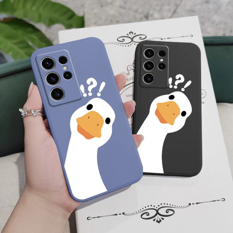 Doubt Goose Phone Case For Samsung Galaxy S25FE S24 S23 S22 S21 S20 Ultra Plus FE S10 S9 S10E Note 20 ultra 10 9 Plus Cover