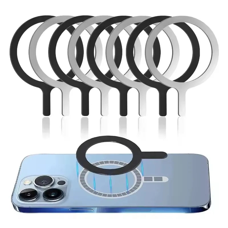 Universal Magnet Sticker Magnetic Adapter Ring Suitable for Magsafe IPhone Wireless Charging Cellphone Round Metal Plate Ring