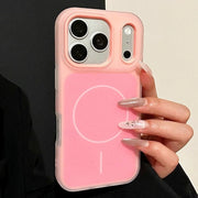 Luxury Magnetic Candy Jelly Color Phone Case For iPhone 11 12 13 14 15 16 17 Pro Max Plus Magsafe Bumper Matte Back Cases Cover