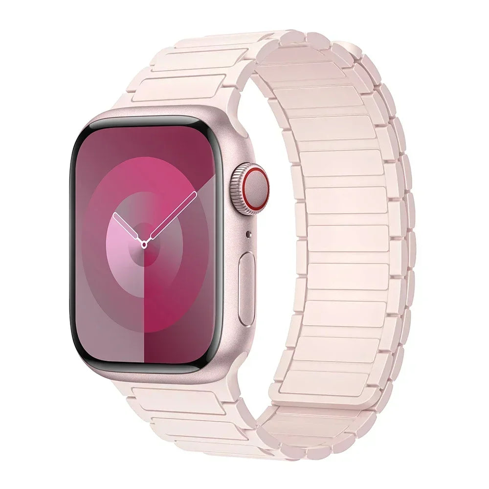 Hot Magnetic Loop For Apple Watch Bands 44 40 49 45 41 38mm Silicone Bracelet iWatch Series 11 10 9 8 7 6 5 4 3 Se Ultra 3/2 Str
