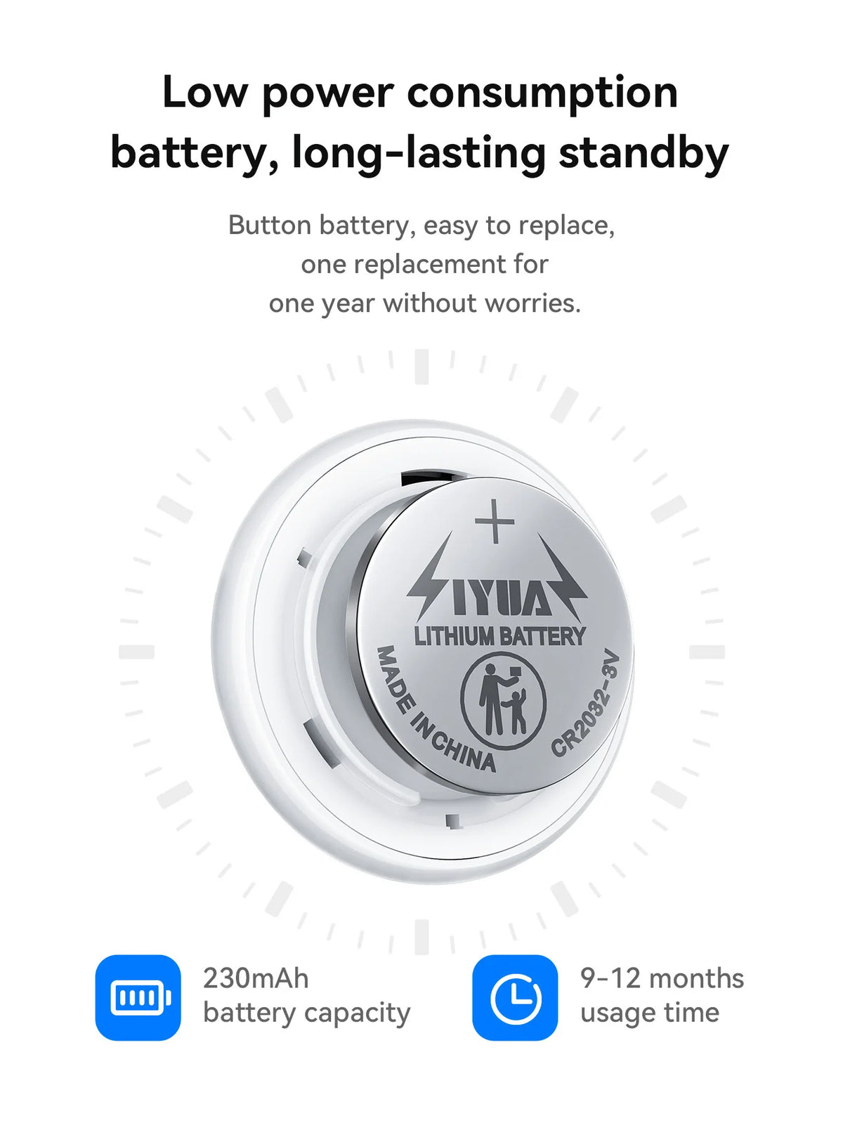HOCO E100 Smart GPS Tracker Mini Tag Anti-Lost Device with Case for iOS Apple Find My App Car Key Pet Kids Thin Locator Finder