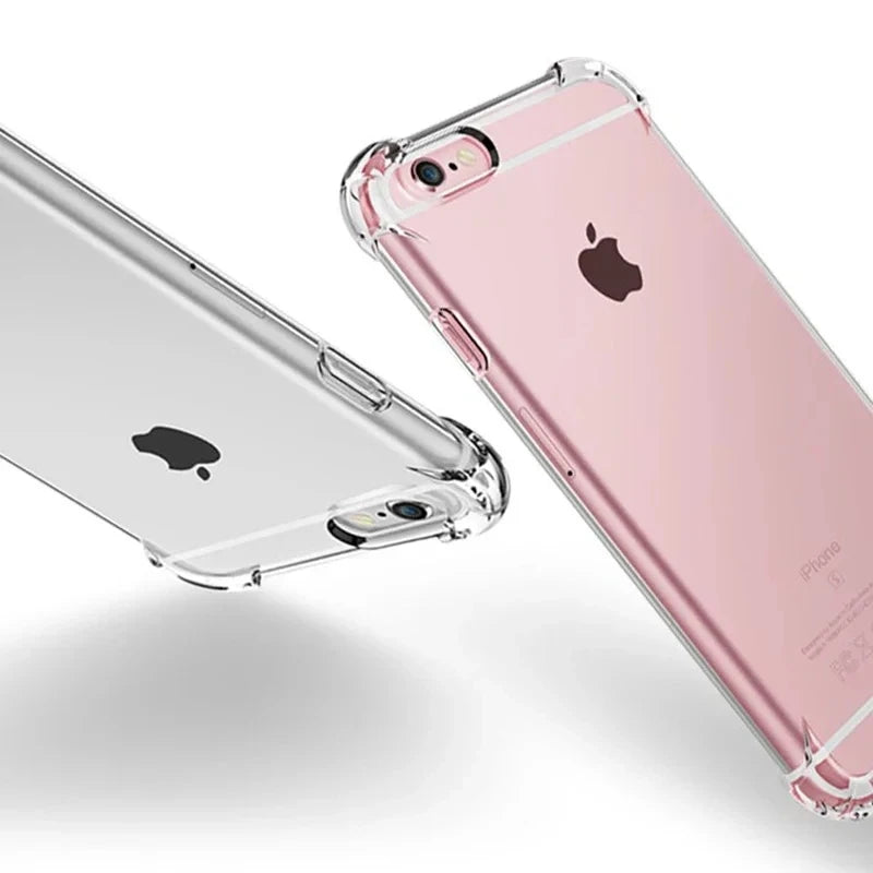 New Shockproof Transparent Soft TPU Case for iPhone 16E SE 2022 SE 2020 2016 7 8 6 5 5S  SE SE2 SE3 Back Cover Case