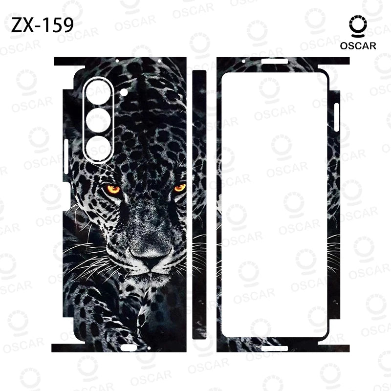 Colorful Anti-Scratch Stickers For Samsung Galaxy Z Fold 8 Ultra 8 7 6 5 Protective Decal Skin Cover Back Film