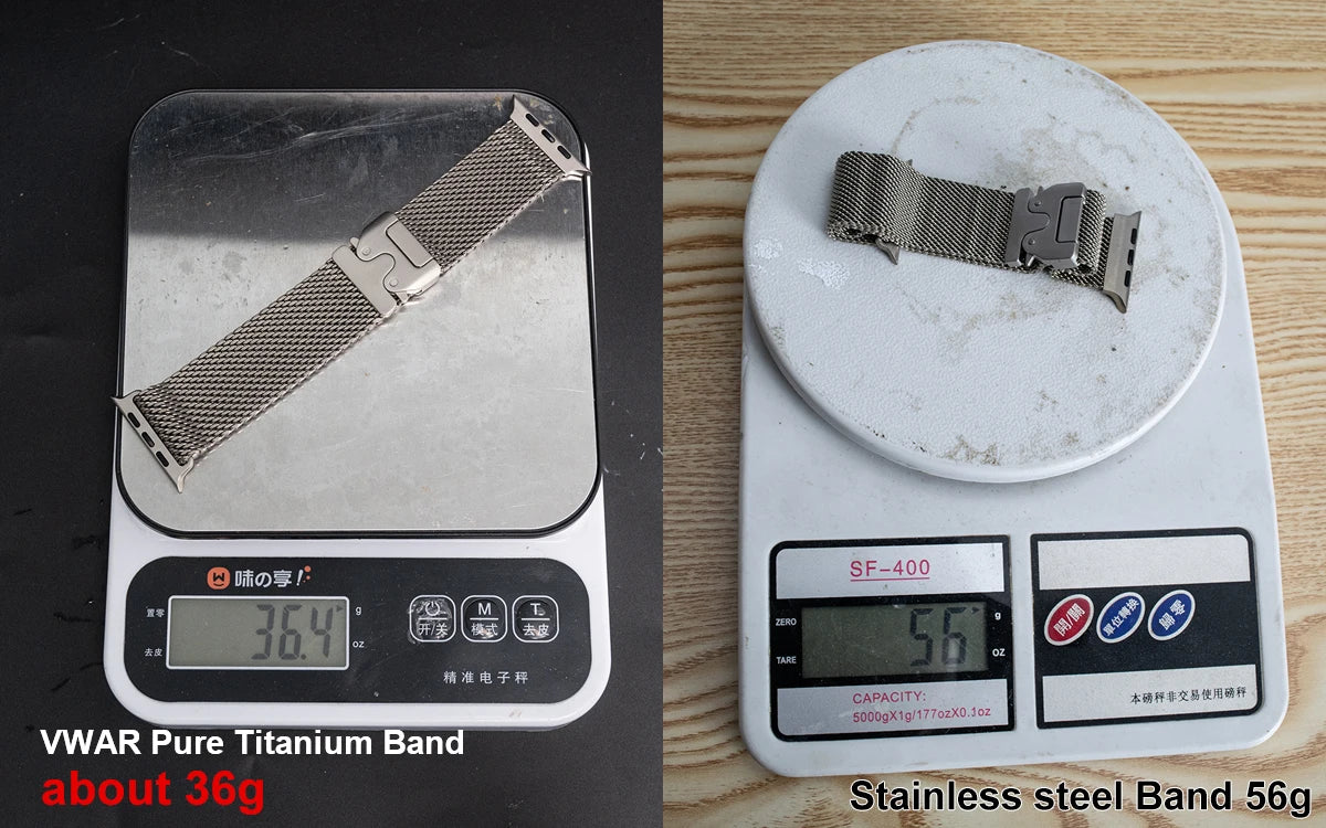 Titanium Band for Apple Watch Ultra 4/3/2 49mm iWatch Series 12 11 10 9 8 Natural Titanium Milanese Loop Strap Parachute Buckle