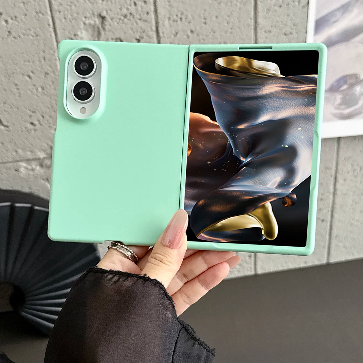 Candy Color Hard PC Back Cover Case for Samsung Galaxy Z Fold 8 Shockproof Protective Phone Shell