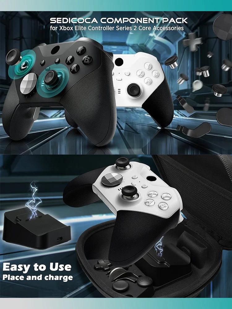 For Xbox Elite Controller Series 2 Controller Carrying Case Kit Component Pack Replacement Joystick